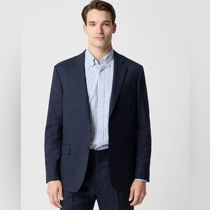 J.Crew Factory Men’s Navy Wool Thompson Blazer Size 36S Two Button Suit Jacket